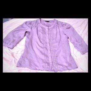 Quarter sleeve, 100% polyester Banana Republic top